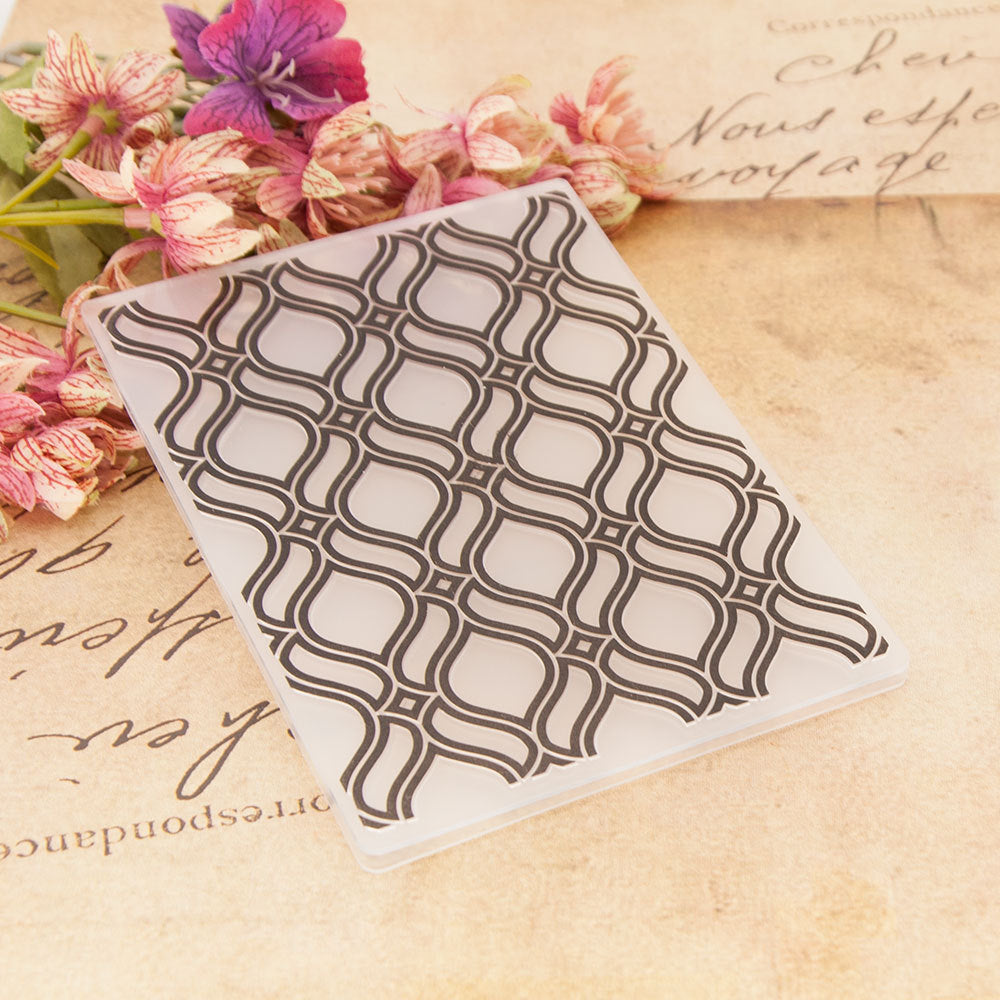 Background Frame Plastic Embossing Folder