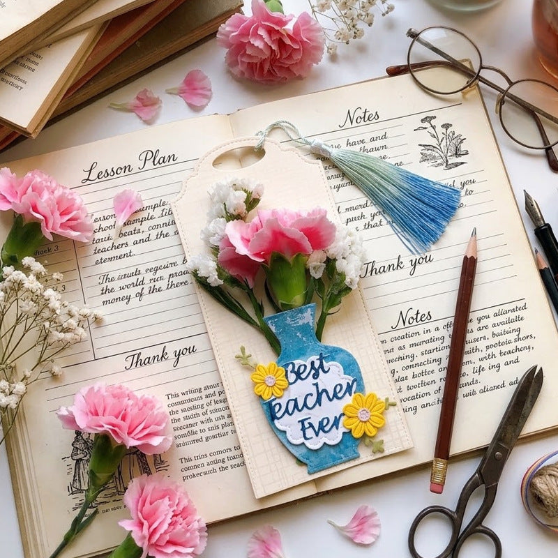Vase Bookmark Metal Cutting Dies