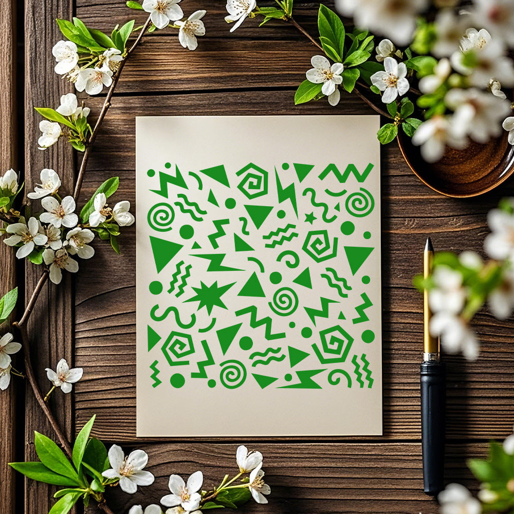 Graffiti Pattern DIY Painting Hollow Stencil