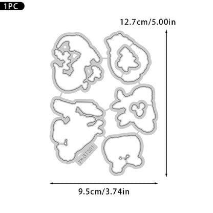 Animals In Pairs Dies & Stamps Set