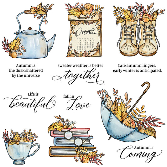 Autumn Diary Dies & Stamps Set
