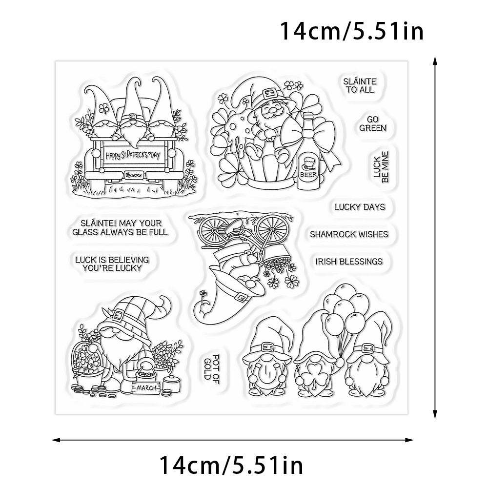 St. Patrick's Day Gnomes Clear Stamps
