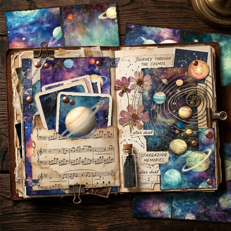 A5 Starry Sky Universe Journal Scrapbook Paper