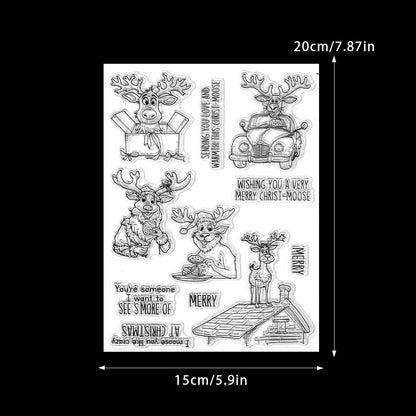 Christmas Deer Dies & Stamps Set