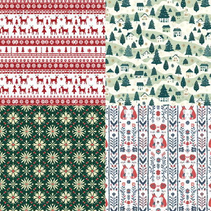 24PCS 6" Christmas Scrapbook Paper & Cardstock