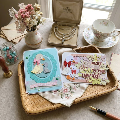 Mother Duck and Ducklings Metal Cutting Dies