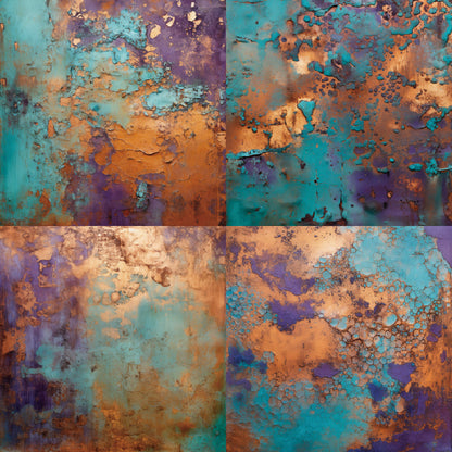 24PCS 6" Mottled Rust Scrapbook Paper & Cardstock