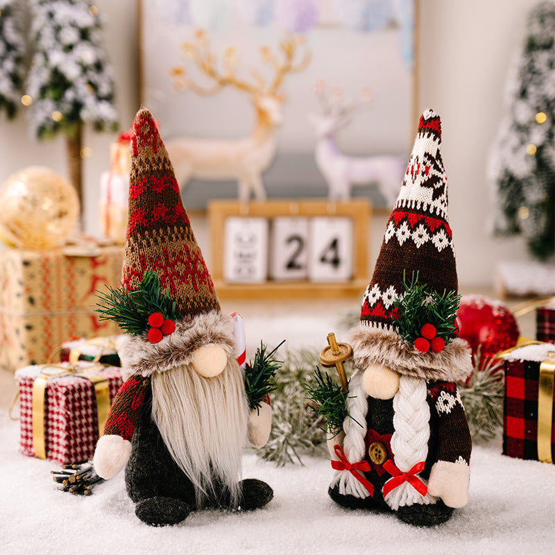 Christmas Gnome Faceless Doll Decorations