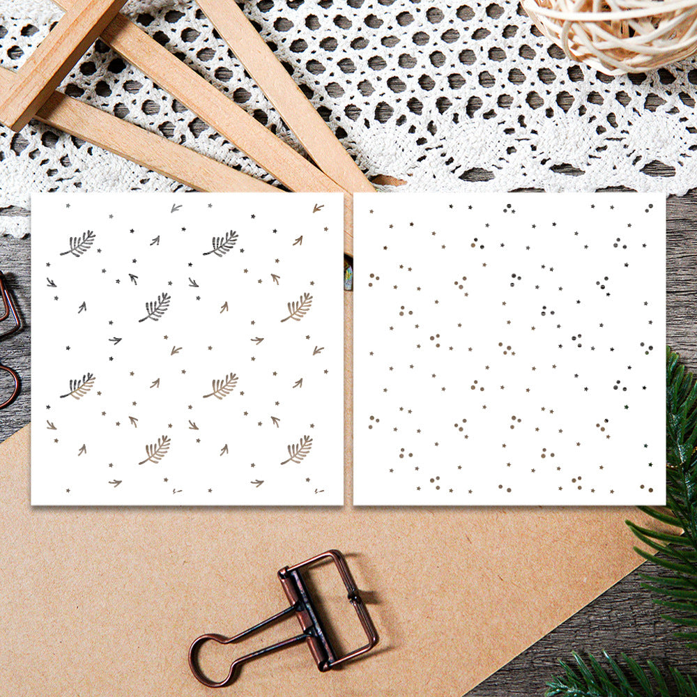 2 PCS Creative Patterns DIY Painting Hollow Stencil