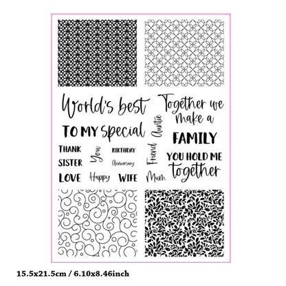 DIY Scrapbook Clear Stamps