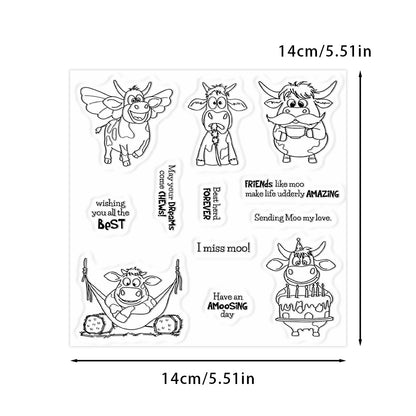 Cute Cows Clear Stamps