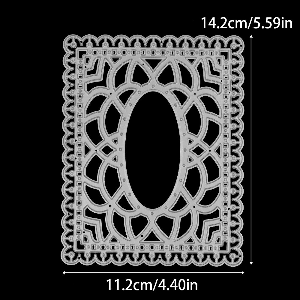Decorative Floral Frame Background Board Cutting Dies
