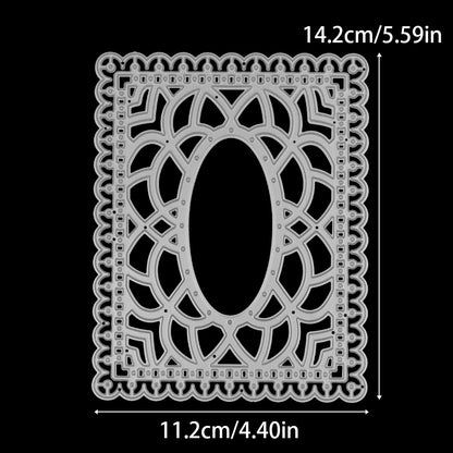 Decorative Floral Frame Background Board Cutting Dies