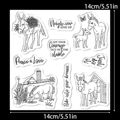 Animal Horse Clear Stamps