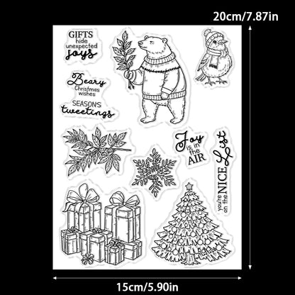 Christmas Theme Dies & Stamps Set