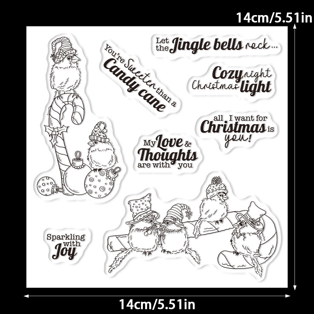 Christmas Birds Dies & Stamps Set