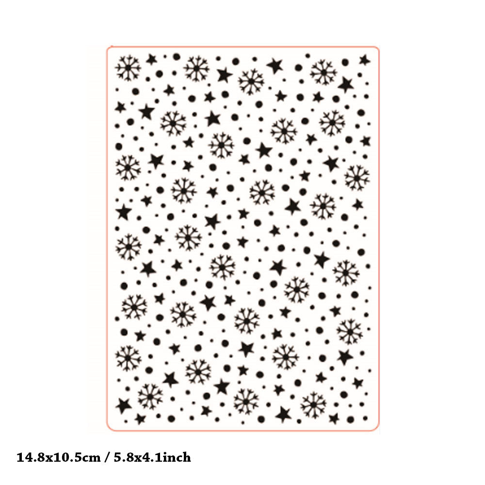 Snowflake Pattern Plastic Embossing Folder