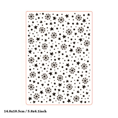 Snowflake Pattern Plastic Embossing Folder