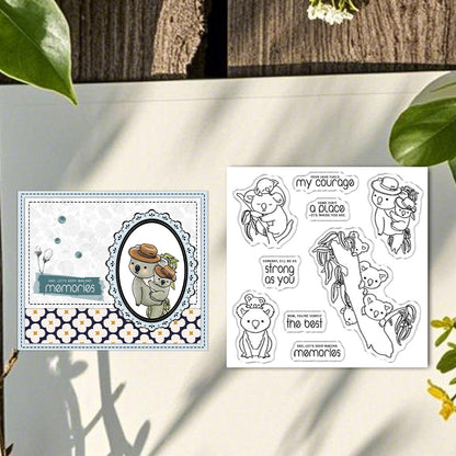 Koala Father and Son Clear Stamps
