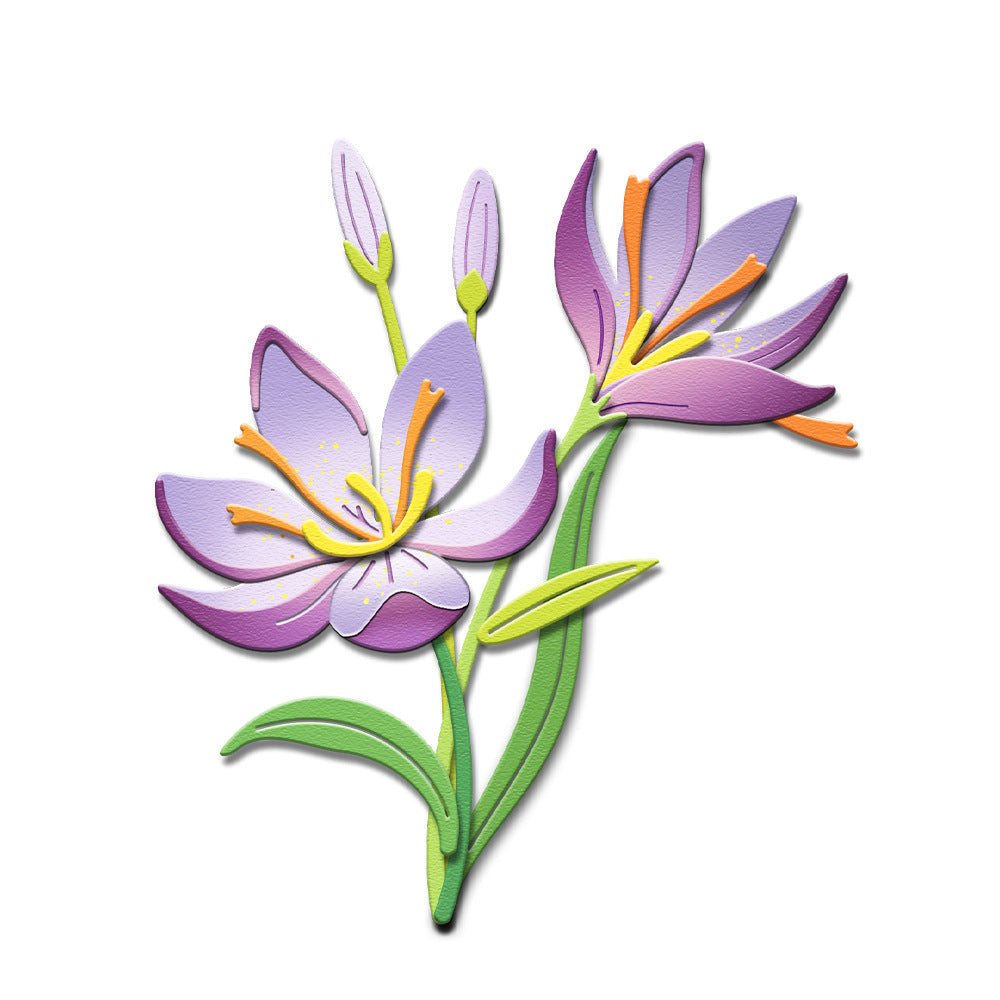 Beautiful Orchid Metal Cutting Dies