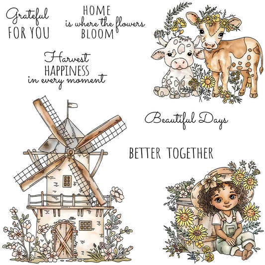 Windmill House Clear Stamps