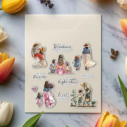 Mom And Kids Clear Stamps