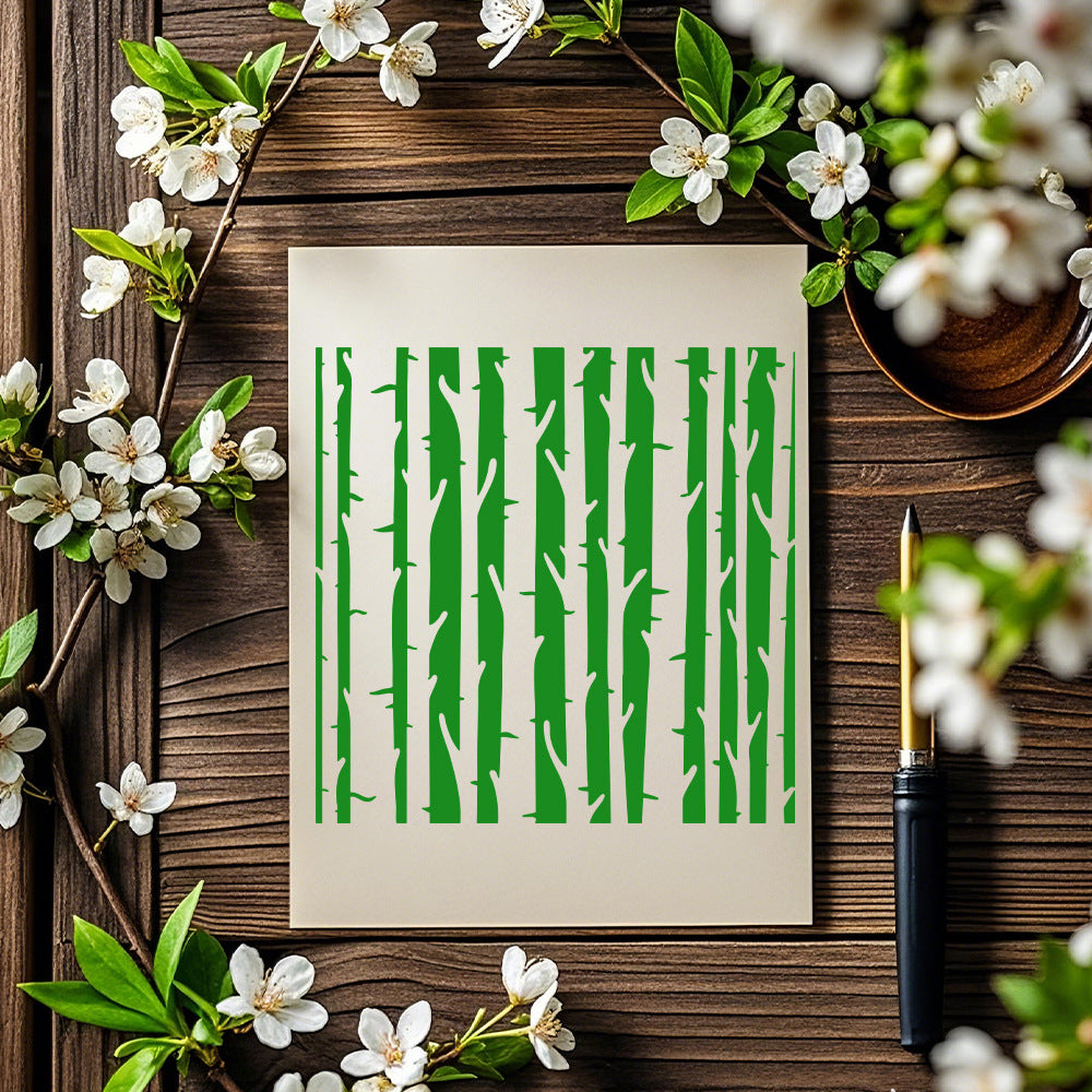 Tree Trunk Pattern DIY Painting Hollow Stencil