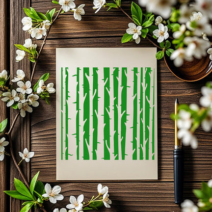 Tree Trunk Pattern DIY Painting Hollow Stencil