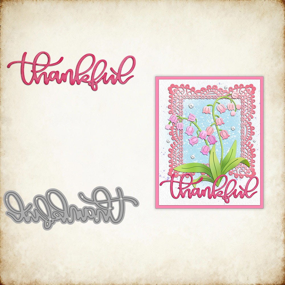 "Thankful" Words Metal Cutting Dies