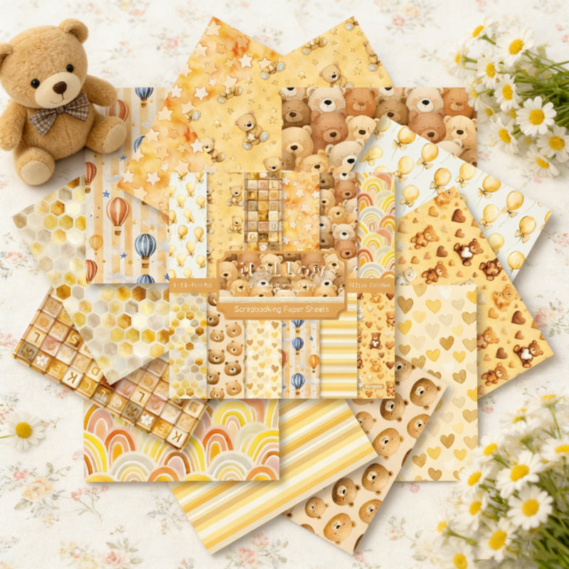 24PCS 6" Mellow Scrapbook Paper & Cardstock