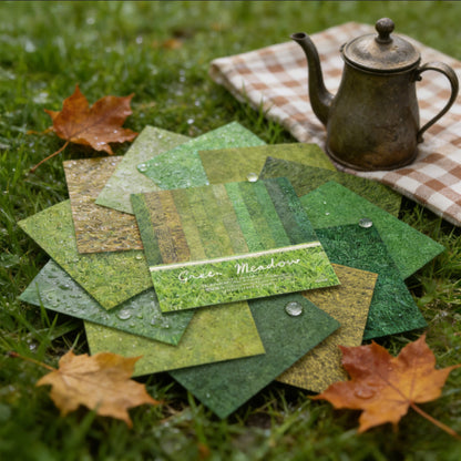 24PCS 6" Green Meadow Scrapbook Paper & Cardstock