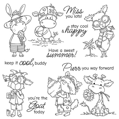 Holiday Animals Clear Stamps