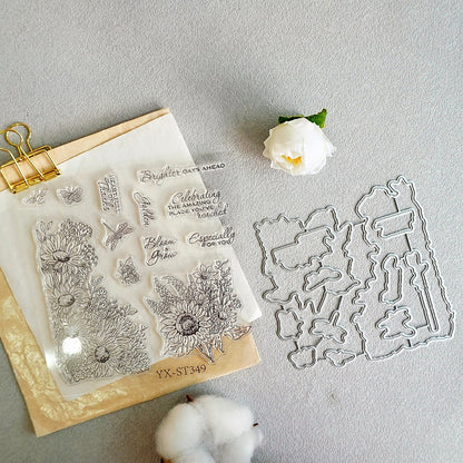 Sunflower Insects Dies & Stamps Set