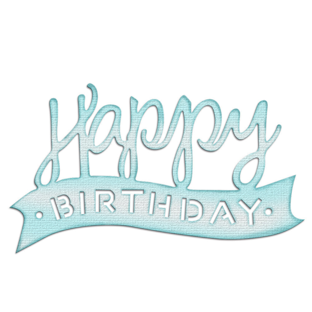 "Happy Birthday" Words Metal Cutting Dies