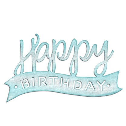 "Happy Birthday" Words Metal Cutting Dies