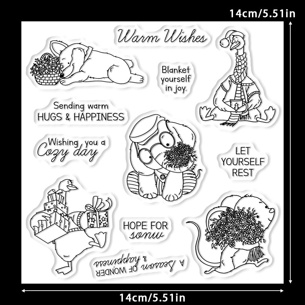 Winter Animals Clear Stamps