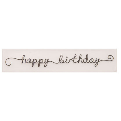 Happy Birthday Plastic Embossing Folder