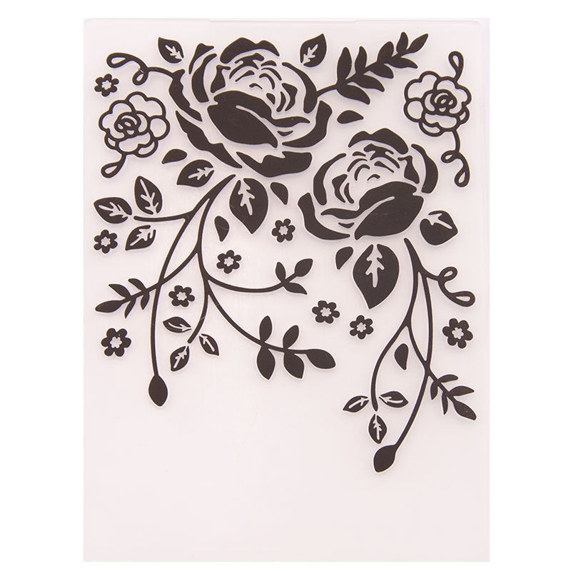 Flower Decor Plastic Embossing Folder