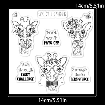 Gentleman Giraffe Clear Stamps