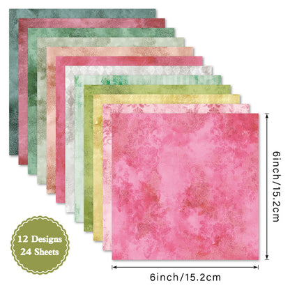 24PCS 6" Magic Scrapbook Paper & Cardstock