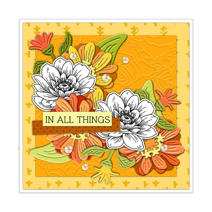 Spring Flowers Dies & Stamps Set
