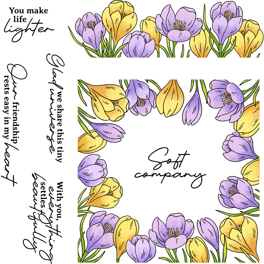Saffron Wreath Dies & Stamps Set