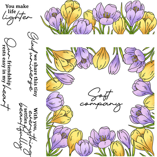 Saffron Wreath Dies & Stamps Set