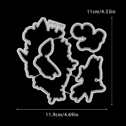 Summer Lotus Flowers Dies & Stamps Set