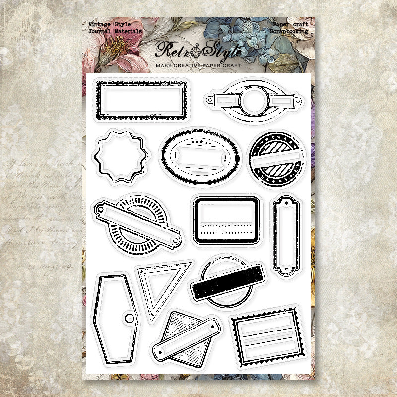 Vintage Background DIY Scrapbook Clear Stamps