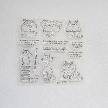 Macaron Cats Dies & Stamps Set
