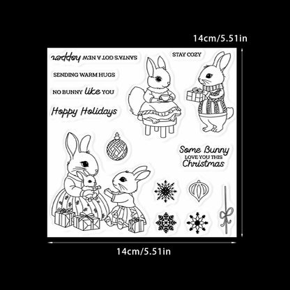 The Rabbits' Family Dies & Stamps Set