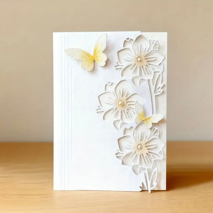Flower and Butterfly Border Metal Cutting Dies