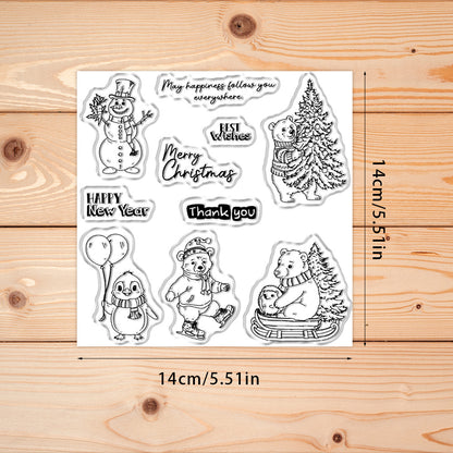 Christmas Animals Clear Stamps