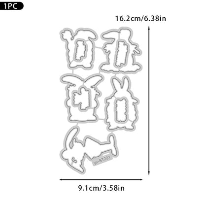 Funny Rabbit Dies & Stamps Set